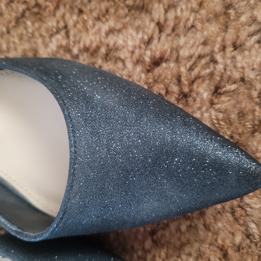 Nina D'Orsay Glitter Stilletos NWT